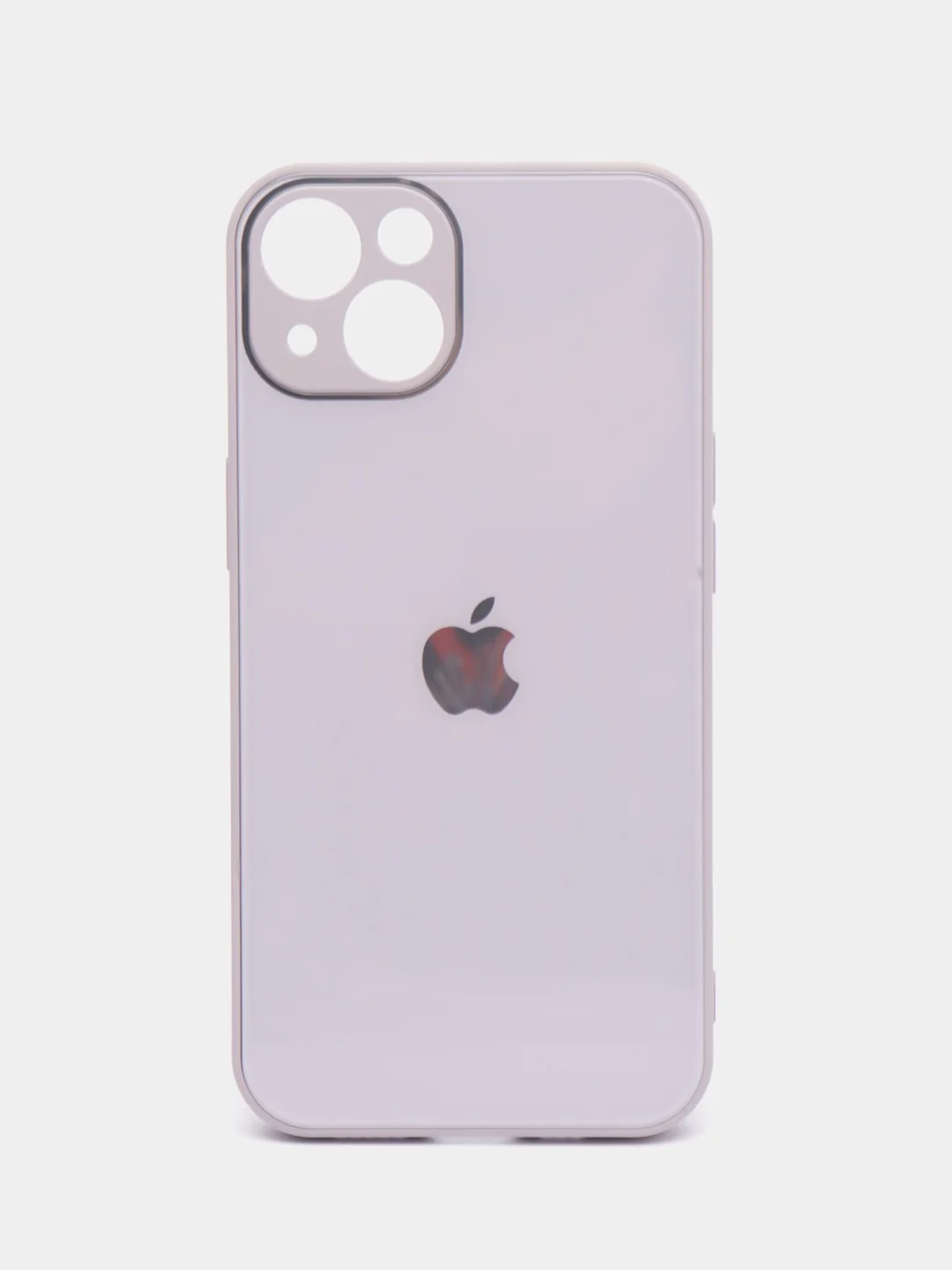 Светло-бежевый чехол для iPhone 11, 12, 13, 12 Pro Max, 12 Pro, силиконовый, со стеклянной панелью