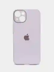 Светло-бежевый чехол для iPhone 11, 12, 13, 12 Pro Max, 12 Pro, силиконовый, со стеклянной панелью