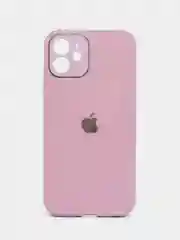 Розовый чехол для iPhone 11, 12, 13, 12 Pro Max, 12 Pro, силиконовый, со стеклянной панелью