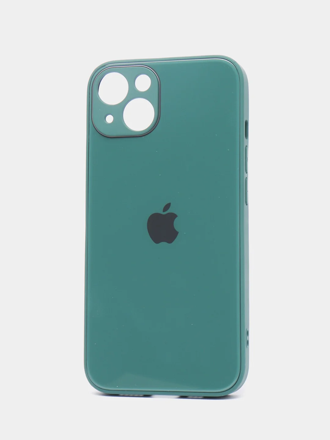 Оливковый чехол для iPhone 11, 12, 13, 12 Pro Max, 12 Pro, силиконовый, со стеклянной панелью