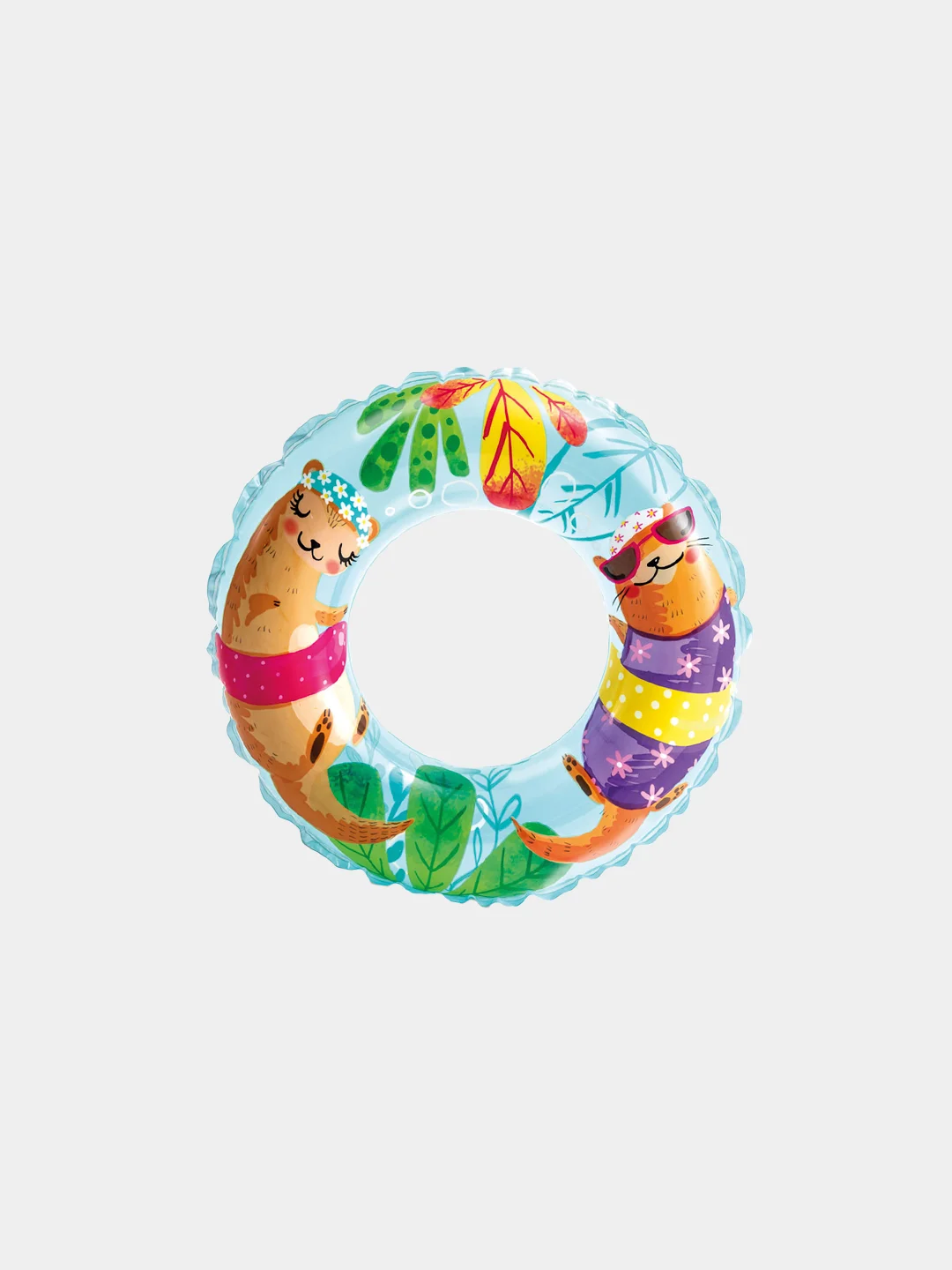 Синий надувной круг Intex 6-10 лет