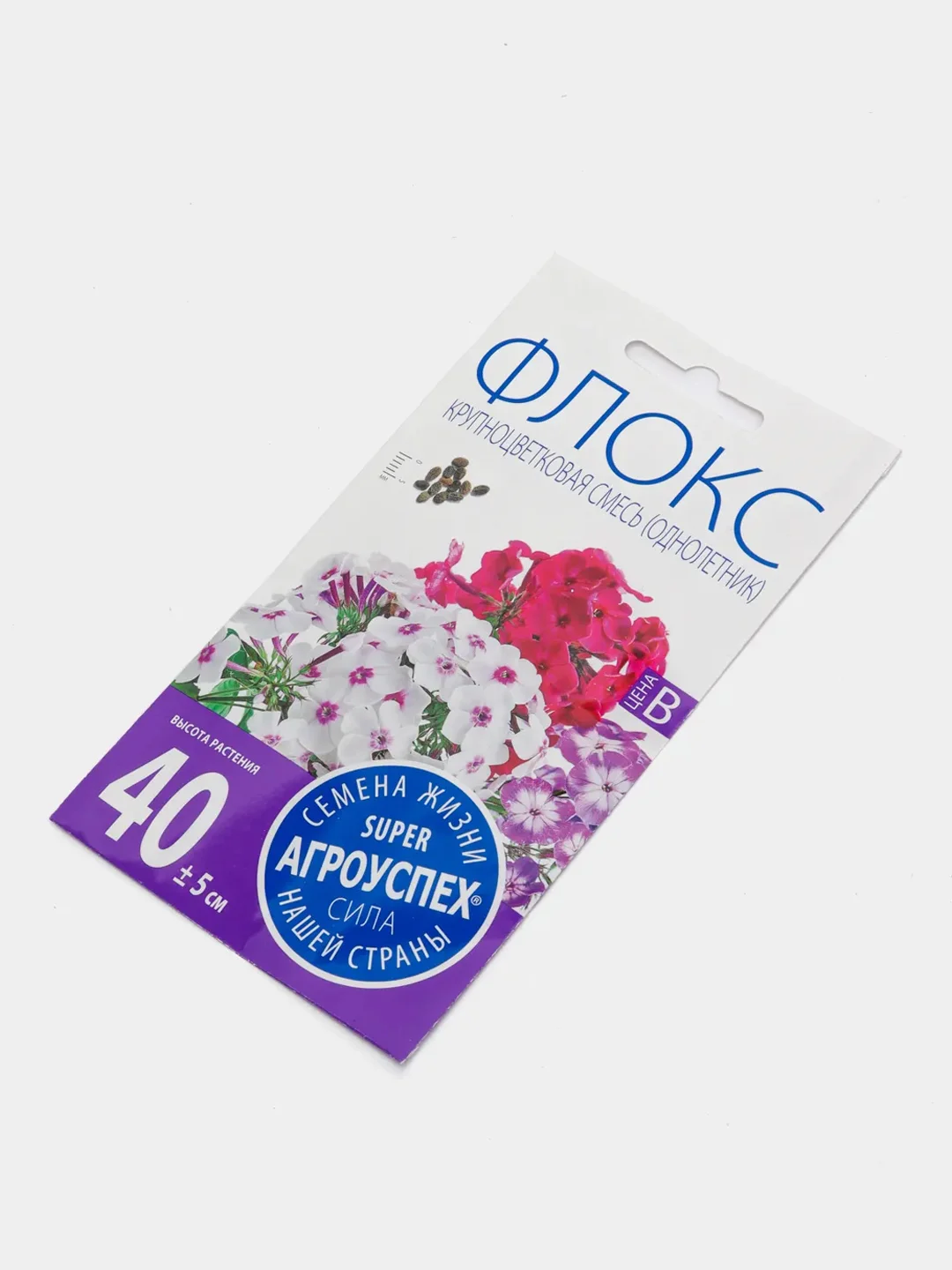 Семена цветов Флокс, крупноцветковая смесь, О, 0,2 г