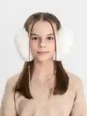 Молочный меховые наушники / Теплые наушники / Цвета внутри / Головной убор /