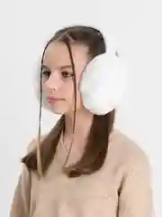Белый меховые наушники / Теплые наушники / Цвета внутри / Головной убор /