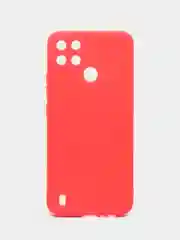 Красный чехол для Realme C21Y / C25Y (Реалми С21у / С25у ), прозрачный