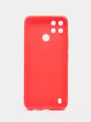 Красный чехол для Realme C21Y / C25Y (Реалми С21у / С25у ), прозрачный