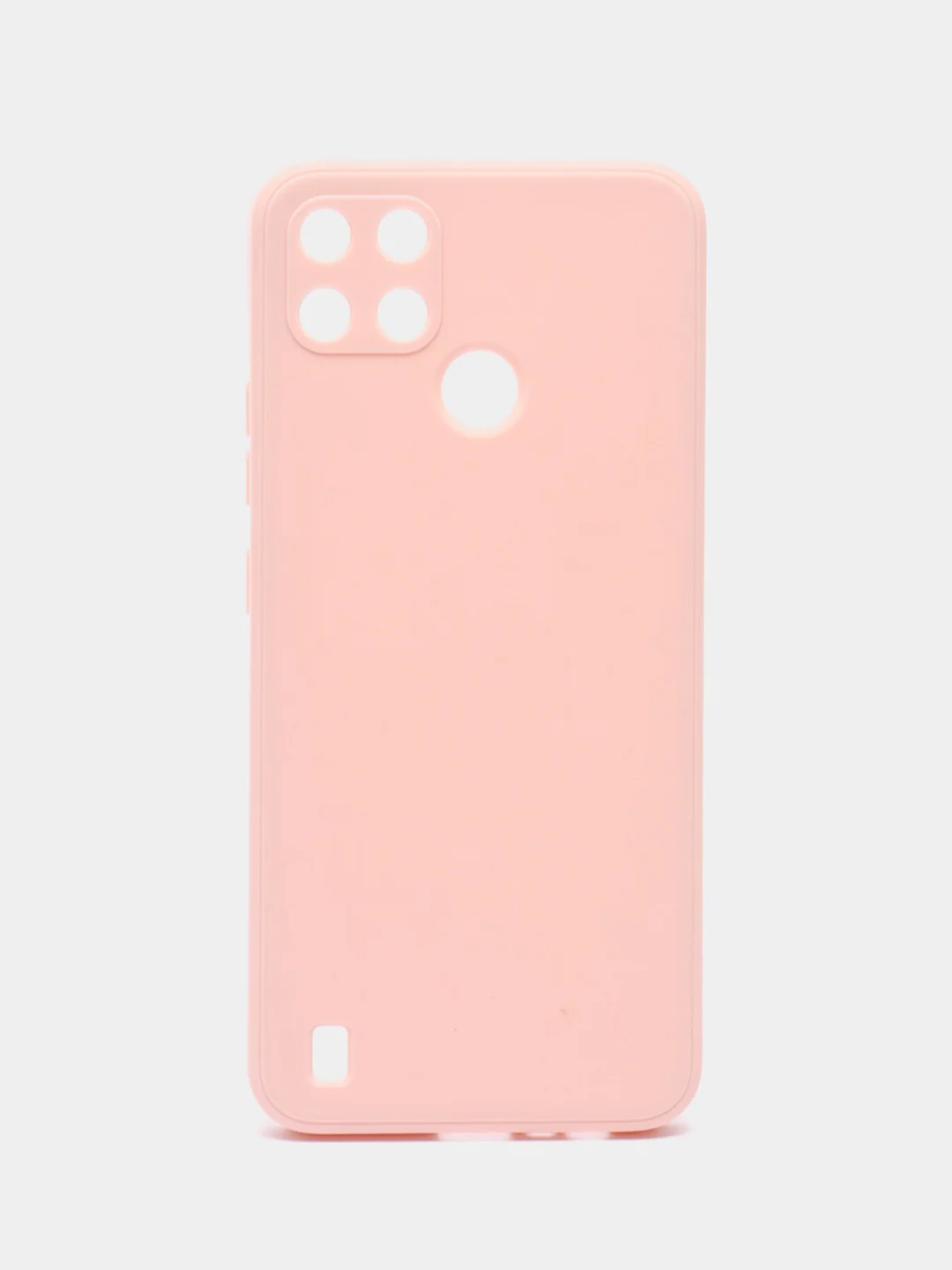Розовый чехол для Realme C21Y / C25Y (Реалми С21у / С25у ), прозрачный