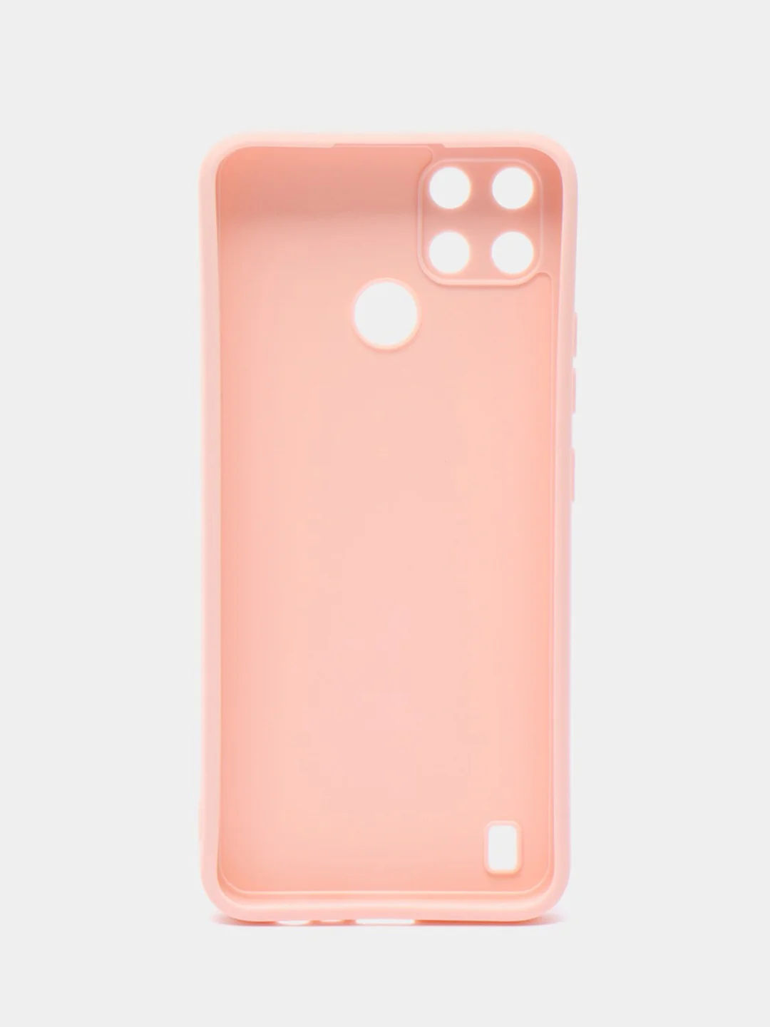 Розовый чехол для Realme C21Y / C25Y (Реалми С21у / С25у ), прозрачный