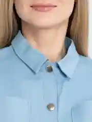 Голубой комбенизон джинс, шорты