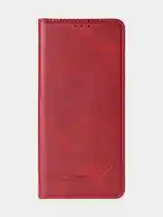 Красный чехол-книжка для Tecno Spark 20 Pro (4G) из высококачественной кожи