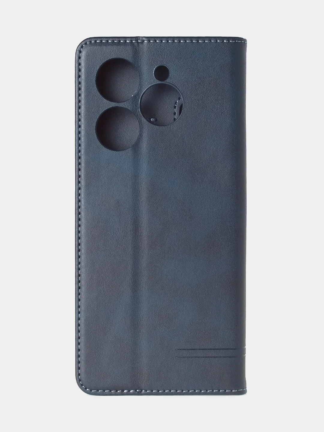 Синий чехол-книжка для Tecno Spark 20 Pro (4G) из высококачественной кожи