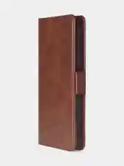 Терракотовый чехол-книжка для Tecno Spark 20 Pro (4G) из высококачественной кожи