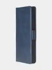 Темно-синий чехол-книжка для Tecno Spark 20 Pro (4G) из высококачественной кожи