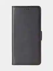 Угольный чехол-книжка для Tecno Spark 20 Pro (4G) из высококачественной кожи