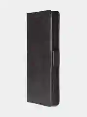 Угольный чехол-книжка для Tecno Spark 20 Pro (4G) из высококачественной кожи
