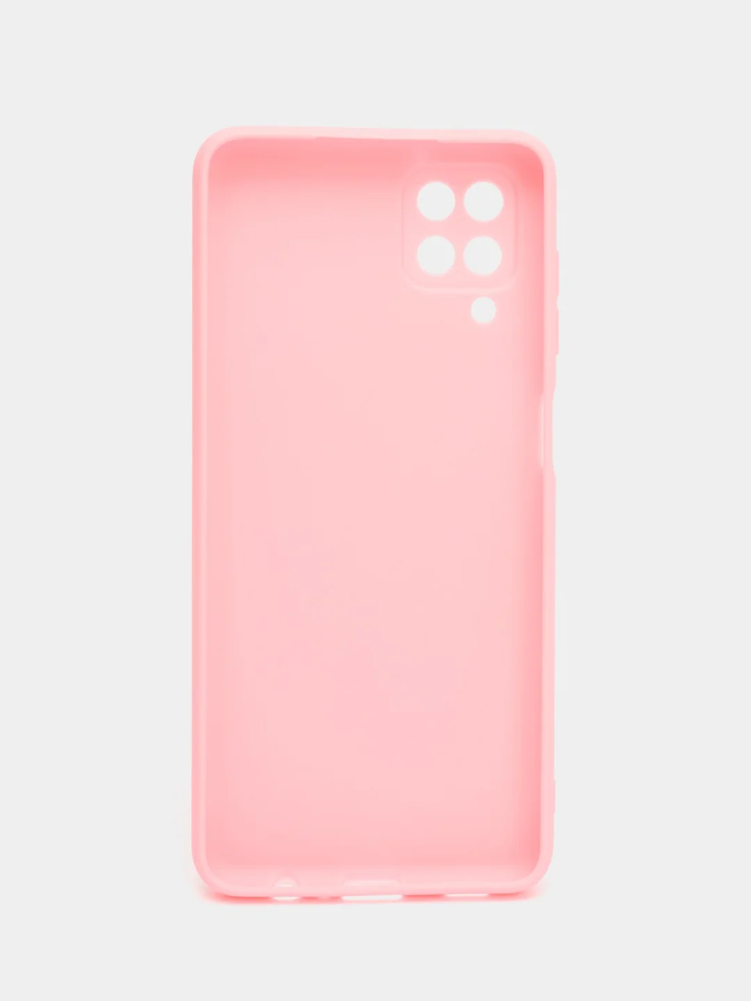 Розовый чехол Samsung Galaxy A12 / M12 силиконовый матовый, цветной, прозрачный
