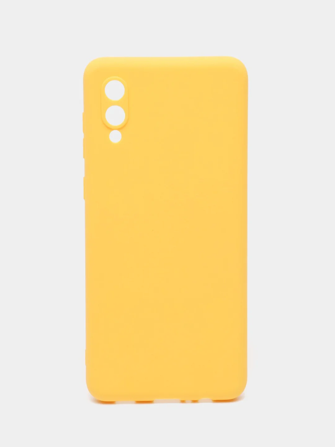 Желтый чехол Samsung Galaxy A02 (2021), силиконовый