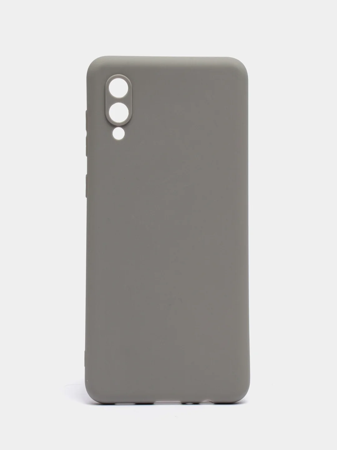 Серый чехол Samsung Galaxy A02 (2021), силиконовый