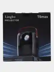 Черный портативный проектор Lingbo T6 Max, Wi-Fi, Full HD, Android TV