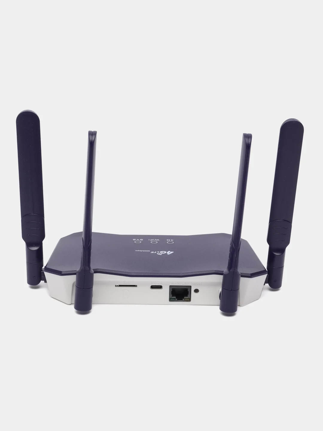Пурпурный wi-fi Роутер со встроенным модемом 3G/4G (LTE), Слот для SIM-карты