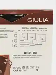 Черный колготки корректирующие Giulia SLIM 40 COMFORT