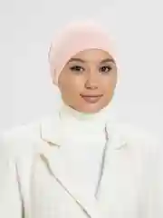 Серый меланж шапка мусульманская на резинке и завязках
