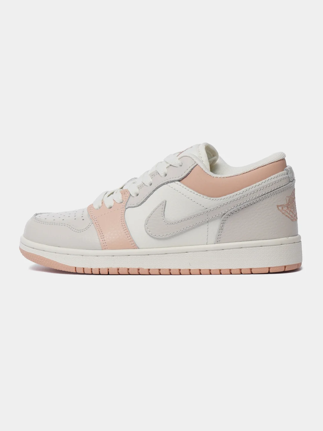 Бежевый кроссовки женские c логотипом Nika Air Jordan 1 low