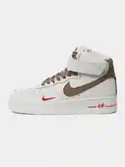 Бежевый кроссовки женские с логотипом Nike Air Force 1 high