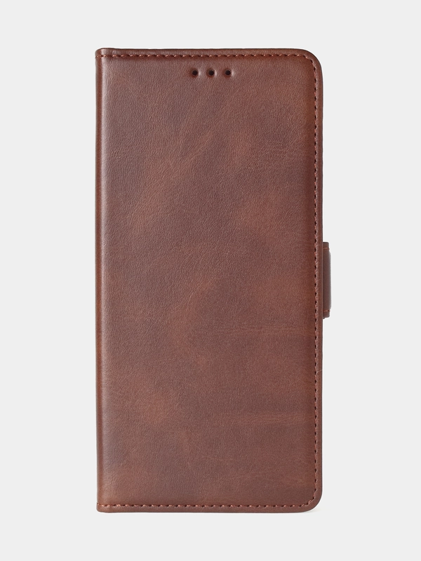 Чехол-книжка для Xiaomi Redmi Note 13 Pro (5G) / Poco X6 (5G) из высококачественной кожи