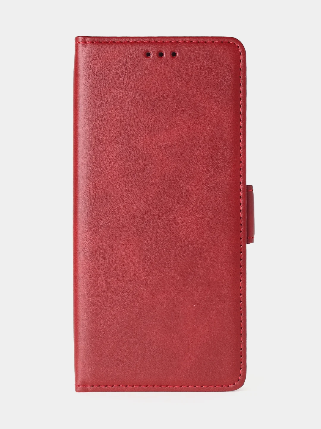 Алый чехол-книжка для Xiaomi Redmi Note 13 Pro (5G) / Poco X6 (5G) из высококачественной кожи
