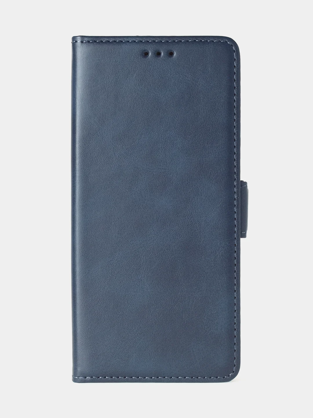 Темно-синий чехол-книжка для Xiaomi Redmi Note 13 Pro (5G) / Poco X6 (5G) из высококачественной кожи