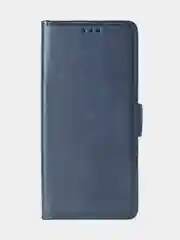 Темно-синий чехол-книжка для Xiaomi Redmi Note 13 Pro (5G) / Poco X6 (5G) из высококачественной кожи