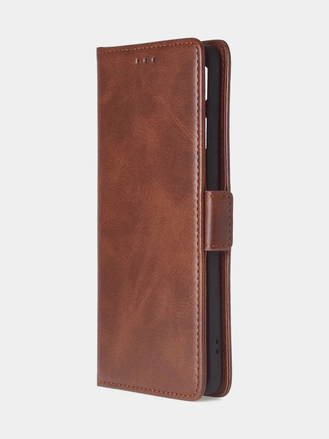 Терракотовый чехол-книжка GQ Lite для Xiaomi Redmi Note 13 Pro Plus из высококачественной кожи