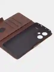 Терракотовый чехол-книжка GQ Lite для Xiaomi Redmi Note 13 Pro Plus из высококачественной кожи