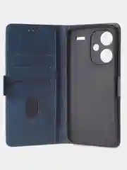 Темно-синий чехол-книжка GQ Lite для Xiaomi Redmi Note 13 Pro Plus из высококачественной кожи