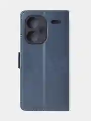 Темно-синий чехол-книжка GQ Lite для Xiaomi Redmi Note 13 Pro Plus из высококачественной кожи