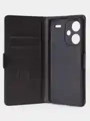 Угольный чехол-книжка GQ Lite для Xiaomi Redmi Note 13 Pro Plus из высококачественной кожи