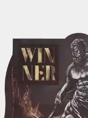 Открытка формовая "Winner", 10 х 8,7 см