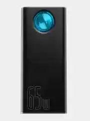 Черный внешний аккумулятор Baseus 65W с кабелем Type-C, 30000mAh, PD / QC Powerbank, BS-30KP365