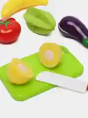 Фрукты и овощи на липучке, с доской и ножом, 10 предметов