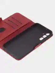 Алый чехол-книжка GQ Lite для Samsung A25 из высококачественной кожи