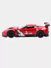 Белый машинка металлическая инерционная/2016 Corvette C7.R Race Car KT5397 1:36 /Kinsmart/