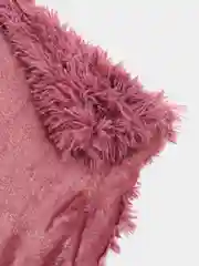 Розовый плед травка, искусственный мех, 240 х 220 см
