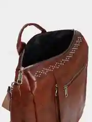 Бордовый женский рюкзак - сумка из искусственной кожи PU
