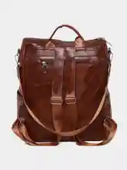 Бордовый женский рюкзак - сумка из искусственной кожи PU