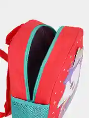 Красный рюкзак детский дошкольный  с единорогом
