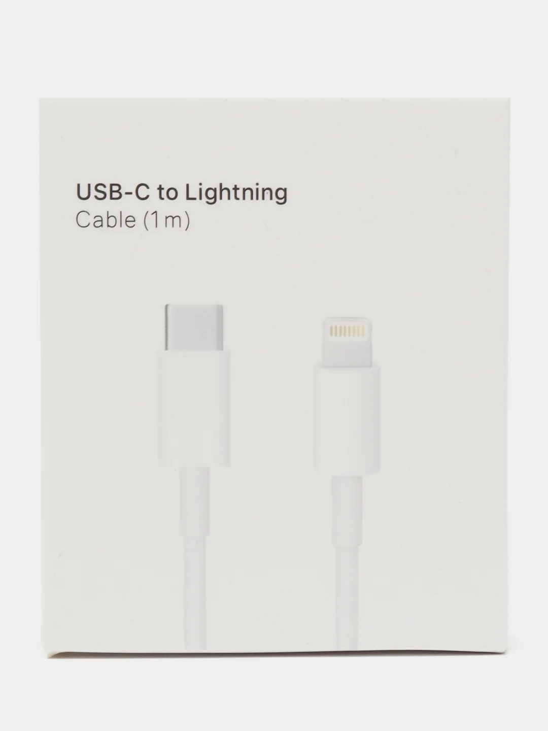 Кабель USB Type-C - Lightning, 1 м, 1 шт, белый