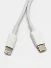 Кабель USB Type-C - Lightning, 1 м, 1 шт, белый