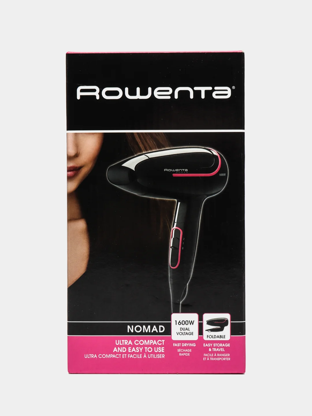 Фен Rowenta CV3323F0, 1600 Вт, черный