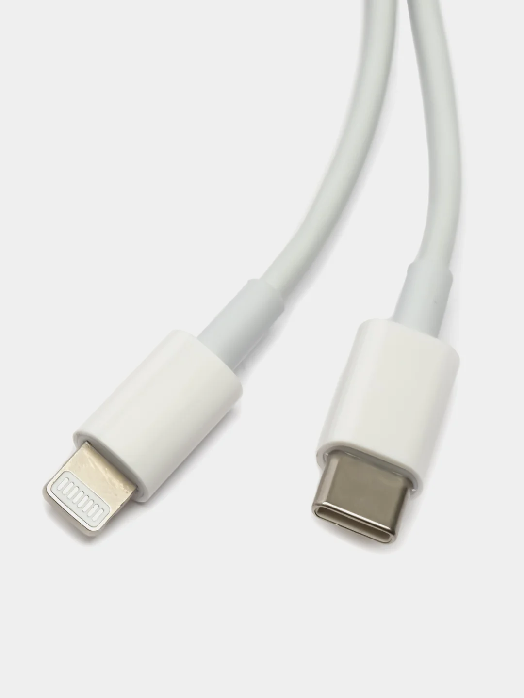 Кабель USB Type-C - Lightning, 1 м, 1 шт, белый, без коробки